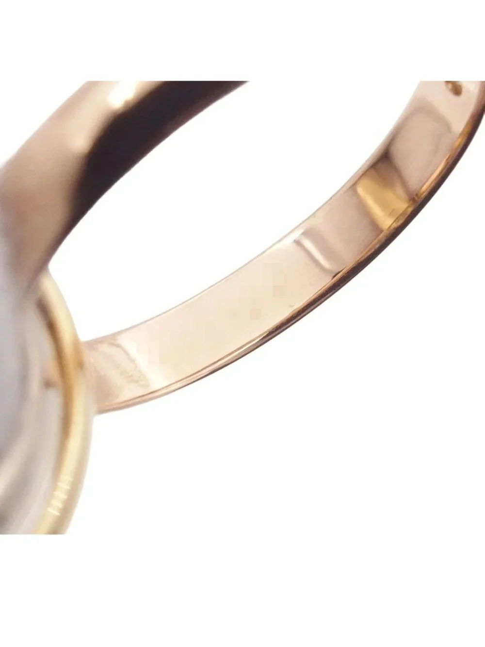Cartier Trinity MM Three Color Gold Diamond 54 Ring